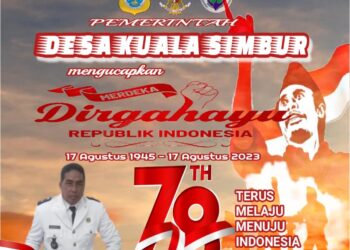 Pemerintahan Desa Kuala Simbur Mengucapkan HUT RI ke 78