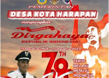 Pemerintahan Desa. Kota Harapan Mengucapkan HUT RI ke 78