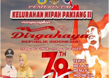 Pemerintahan Kelurahan Nipah Panjang Dua Mengcapkan HUT RI ke 78