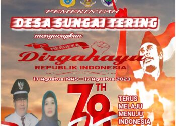 Kelurahan Desa Sungai Tering Mengucapkan HUT RI ke 78