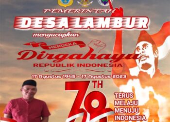Pemerintahan Desa Lambur Luar Mengucapkan Dirgahayu HUT RI ke 78
