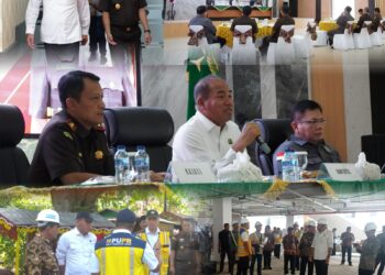 Kunjungan Jaksa Agung Muda Intelijen Dalam Kegiatan Monitoring Pembangunan Infrastruktur PUPR di Kepri