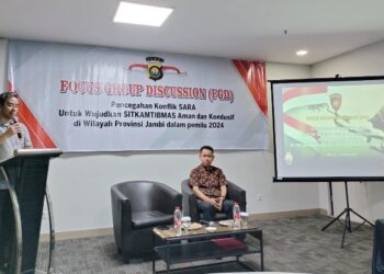 Polda Jambi Gelar FGD Pencegahan Konflik Sara Wujudkan Pemilu Aman dan Kondusif 