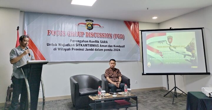 Polda Jambi Gelar FGD Pencegahan Konflik Sara Wujudkan Pemilu Aman dan Kondusif 