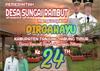 Pemerintah Desa Sei Rambut Mengucapkan Dirgahayu HUT Kab.  Tanjabtim ke 24