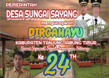 Pemerintah Desa Sei Sayang Mengucapkan Dirgahayu HUT Kab. Tanjabtim ke 24