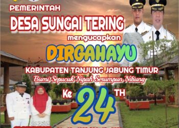 Pemerintah Desa Sei Tering Mengucapkan DIRGAHAYU HUT Kab. Tanjabtim ke 24