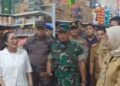 Pantau Stabilisasi Harga pangan jelang Nataru, Dandim 0415/Jambi bersama Forkopimda kunjungi Pasar Angso Duo Baru