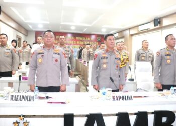 Tingkatkan Pelaksanaan Operasi Mantap Brata 2023, Kapolda Jambi Pimpin Gelar Operasi TW III Polda Jambi dan Jajaran