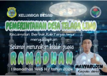 Pemerintah Desa Telaga Lima Mengucapkan Selamat menunaikan Ibadah Puasa 1445 H
