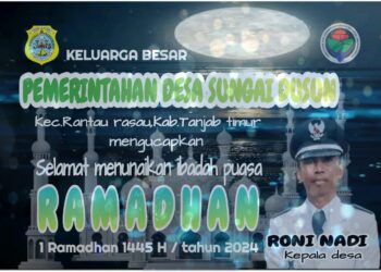 Pemerintah Desa Sungai Jarum Mengucapkan Selamat Menunaikan Ibadah Puasa 1445 H