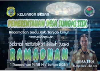 Pemerintah Desa Sungai Itik Mengucapkan Selamat Menunaikan Ibadah Puasa 1445 H