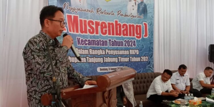 Tujuh Anggota DPRD Dapil 1 Hadiri Musrenbang Di Kec Sabak Timur
