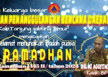 Keluarga Besar Badan Pengulangan Bencana Daerah Mengucapkan Selamat Menunaikan Ibadah Puasa 1445 H