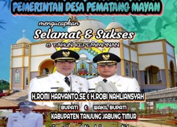 Pemerintah Desa Pematang Mayang Mengucapkan Selamat & Sukses 8 Tahun Kepemipinan Bupati Tanjung Jabung Timur