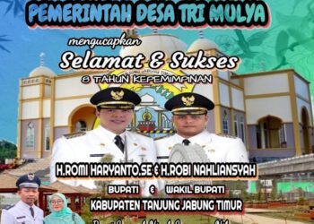 Pemerintah Desa Tri Mulliyo Mengucapkan Selamat & Sukses 8 Tahun Kepemipinan Bupati Tanjung Jabung Timur