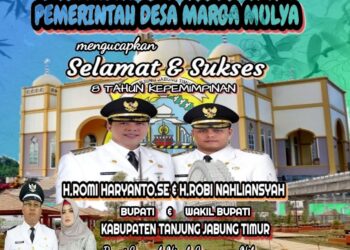 Pemerintah Desa Marga Mulia Mengucapkan Selamat & Sukses 8 Tahun Kepemipinan Bupati Tanjung Jabung Timur