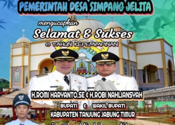 Pemerintah Desa Simpang Jelita Mengucapkan Selamat & Sukses 8 Tahun Kepemipinan Bupati Tanjung Jabung Timur