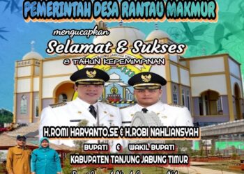 Pemerintah Desa Rantau Makmur Mengucapkan Selamat & Sukses 8 Tahun Kepemipinan Bupati Tanjung Jabung Timur