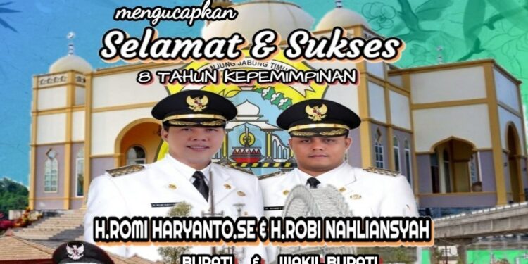 Pemerintah Desa Rantau Rasau Mengucapkan Selamat & Sukses 8Tahun Kepemipinan Bupati Tanjung Jabung Timur