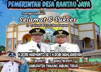 Pemerintah Desa Rantau jaya Mengucapkan Selamat & Sukses 8 Tahun Kepemipinan Bupati Tanjung Jabung Timur