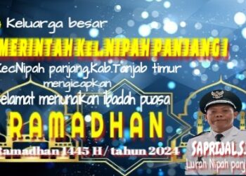 Pemerintah Kelurahan Nipah panjang mengucapkan Selamat Puasa 1445H