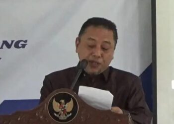 Sekda Sapril Bersama Kanwil ATR – BPN Tanjab Timur Gelar Rapat GTRA di aula Kantor Bupati Tanjab Timur.