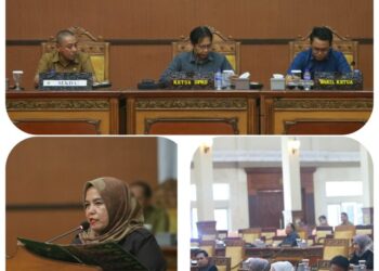 Dewan Perwakilan Rakyat Daerah (DPRD) Kabupaten Tanjung Jabung Timur, menggelar rapat paripurna terhadap perubahan atas Peraturan Daerah Nomor 3 Tahun 2016 tentang penertiban dan pemeliharaan hewan ternak dan perubahan atas peraturan daerah nomor 9 tahun 2017 tentang penyelenggaraan ketertiban umum