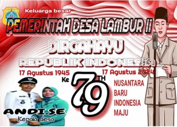 Pemerintah Desa Lambur II Mengucapkan Dirgahayu RI Ke 79 Tahun