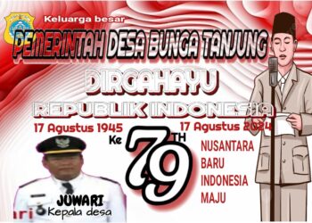 Pemerintah Desa Bunga Tanjung Mengucapkan Dirgahayu RI Ke 79 Tahun