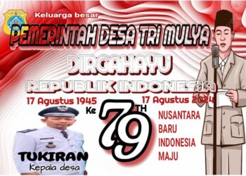 Pemerintah Desa Tri Mulya Mengucapkan Dirgahayu RI Ke 79 Tahun