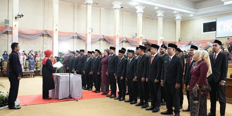 30 anggota Dewan Perwakilan Rakyat Daerah (DPRD) Kabupaten Tanjung Jabung Timur periode 2024-2029 resmi dilantik
