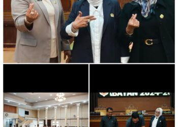 Dewan Perwakilan Rakyat Daerah (DPRD) Kabupaten Tanjung Jabung Timur menggelar rapat paripurna dengan acara pengumuman dan penetapan calon pimpinan DPRD Kabupaten Tanjung Jabung Timur masa jabatan 2024-2029