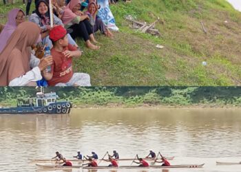 Lembaga Serikat Buruh Mandiri Indonesi ( SBMI ) bersama Toko Adat, Toko Masyarakat Serta Pemuda Desa Sembubuk berkolaborasi melaksanakan Kegiatan Lomba Dayung dan Jalan Santai