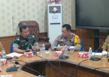 Wabub Roby Pimpin Rapat Status Darurat Karhutla Bersama Dandim 0419 Tanjabtim