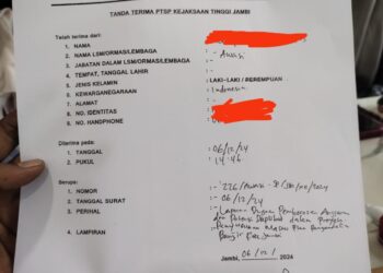 “Laporan AWaSI Jambi Resmi Masuk, Proyek Kajian Banjir Rp2,99 Miliar di Bawah Pengawasan”