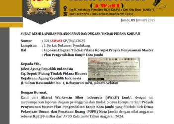 “Keadilan Tertidur: KEJATI Jambi Diamkan Korupsi ‘Kajian Kembar’ di PUPR Kota Jambi”