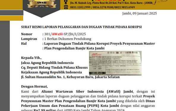 “Keadilan Tertidur: KEJATI Jambi Diamkan Korupsi ‘Kajian Kembar’ di PUPR Kota Jambi”