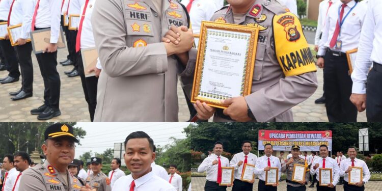 “Kapolres Muaro Jambi Berikan Penghargaan atas Keberhasilan Polsek Sungai Gelam Ungkap Kasus Laporan Palsu Modus Perampokan”