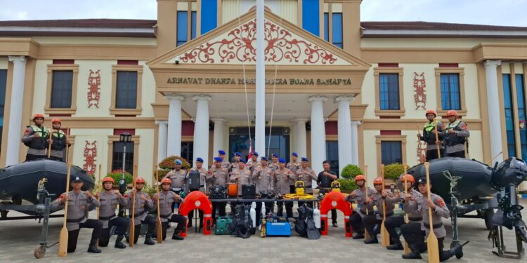 Ditpolairud Polda Jambi Siap Siaga Hadapi Bencana Alam dengan Gelar Peralatan SAR