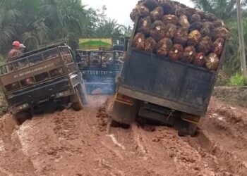 Viral Jalan Rusak di Sungai Gelam ; Pemkab Diam Tidak Berkontribusi, Masyarakat Patungan Perbaiki Jalan