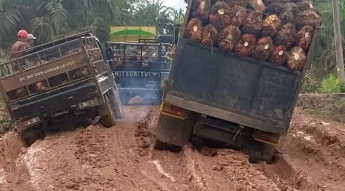 Viral Jalan Rusak di Sungai Gelam ; Pemkab Diam Tidak Berkontribusi, Masyarakat Patungan Perbaiki Jalan