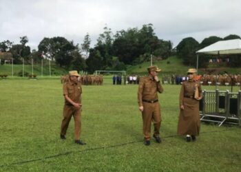 Pimpin Apel Perdana, Wabup Muslimin Tanja Ingatkan ASN Tetap Disiplin