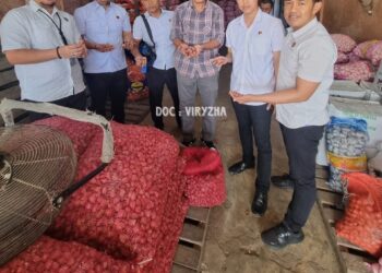 – Tak Hanya Pastikan Stok Tercukupi Selama Ramadhan, Satgas Pangan Polda Jambi Pantau Stabilisas Harga Bawang Merah