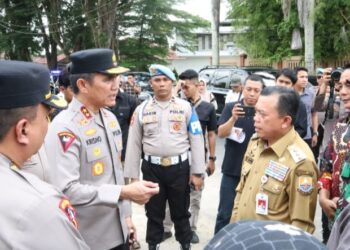 Memastikan Logistik PSU Kabupaten Bungo Sampai Tujuan, Polda Jambi Lakukan pengawalan