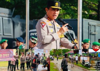 Amankan PSU Pilkada Bungo, Ratusan TNI-Polri Diterjunkan, Brimob Disiagakan di 21 TPS