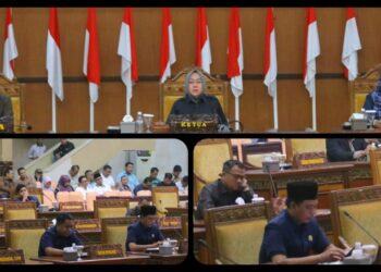DPRD Kabupaten Tanjung Jabung Timur menggelar rapat paripurna masa persidangan dengan agenda penyampaian laporan hasil pembahasan Komisi I, II, dan III terhadap Laporan Keterangan Pertanggungjawaban (LKPJ) Bupati Tahun Anggaran 2024.