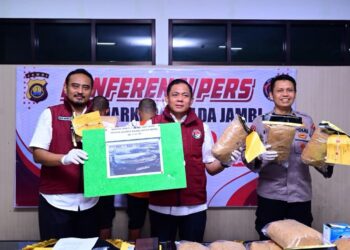 Dari Tapanuli mampir ke Riau lalu ke Jambi Jaringan Ganja 11 Kg Digulung Ditresnarkoba Polda Jambi, 46 Ribu Jiwa Terselamatkan