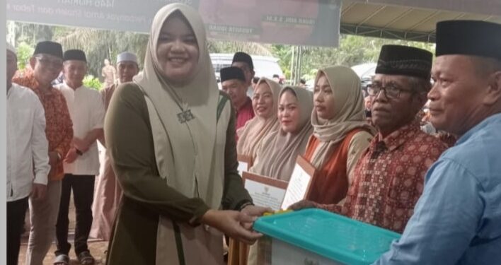Safari Ramadhan ke Geragai, Pemkab Tanjabtim Serahkan Bantuan Bersama Baznas