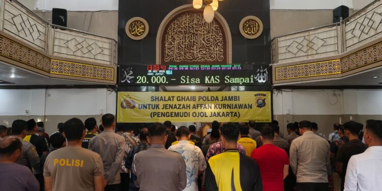 Polda Jambi Tunjukkan Empati dengan Sholat Ghaib untuk Korban Ojol di Jakarta